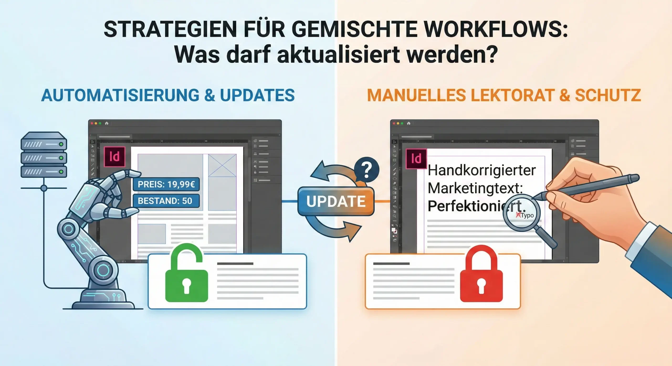 Strategien für gemischte Workflows