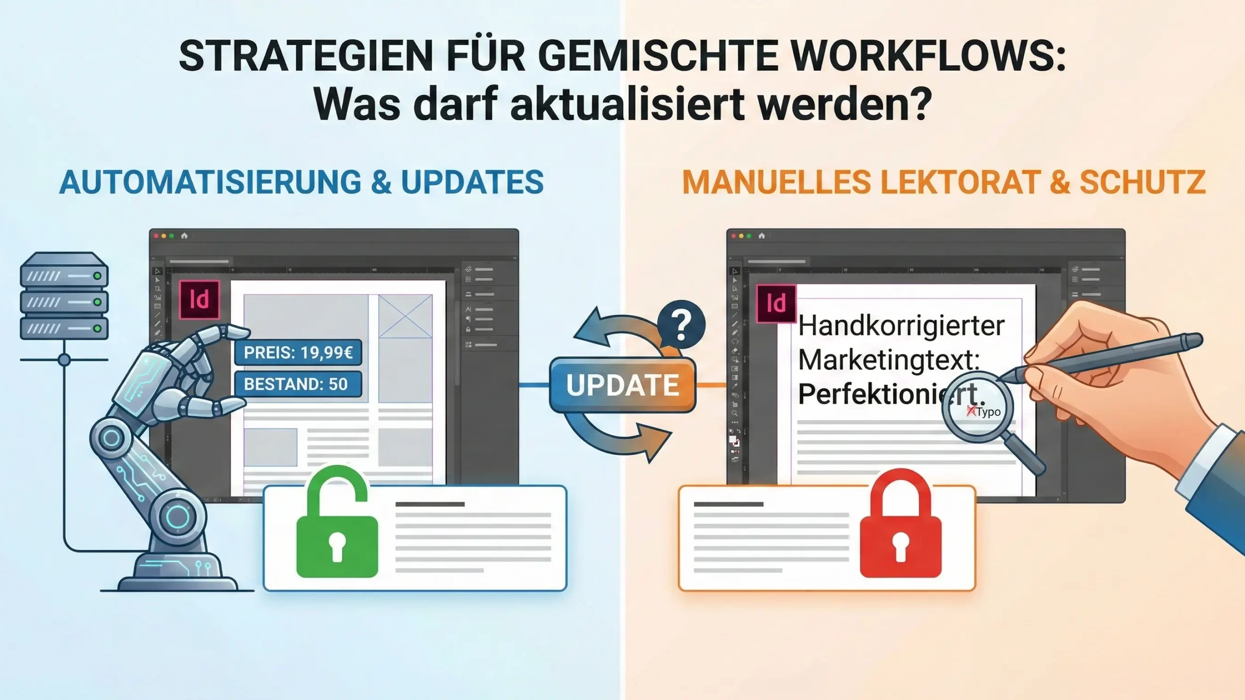 Strategien für gemischte Workflows